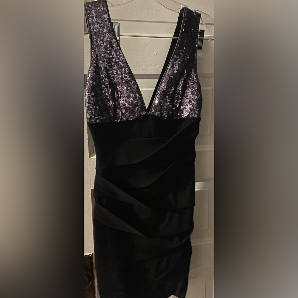 Black and purple hoco/ snowball dress!
